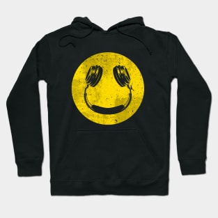 Smiley Music Face Headphones Hoodie